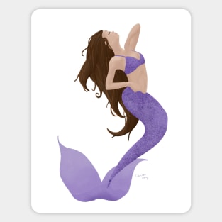 Purple Mermaid Sticker